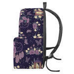 Purple Indian Dream Catcher Print Backpack