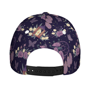 Purple Indian Dream Catcher Print Baseball Cap