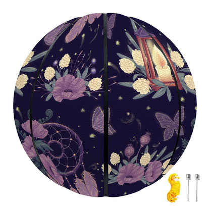 Purple Indian Dream Catcher Print Basketball