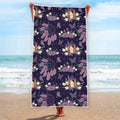Purple Indian Dream Catcher Print Beach Towel