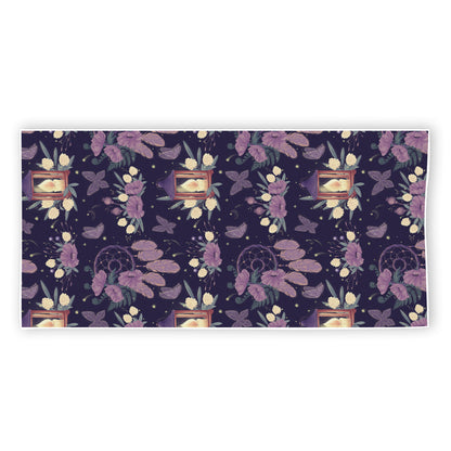Purple Indian Dream Catcher Print Beach Towel