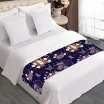 Purple Indian Dream Catcher Print Bed Runner