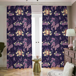 Purple Indian Dream Catcher Print Blackout Pencil Pleat Curtains