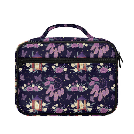 Purple Indian Dream Catcher Print Briefcase Bible Bag