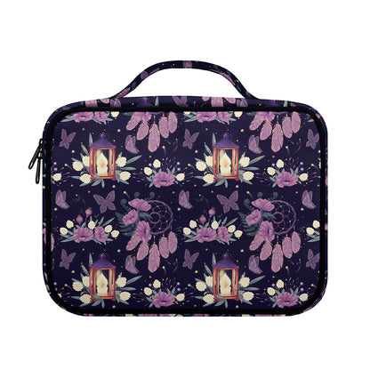 Purple Indian Dream Catcher Print Briefcase Bible Bag