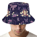 Purple Indian Dream Catcher Print Bucket Hat