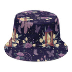 Purple Indian Dream Catcher Print Bucket Hat