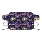 Purple Indian Dream Catcher Print Car Windshield Snow Cover