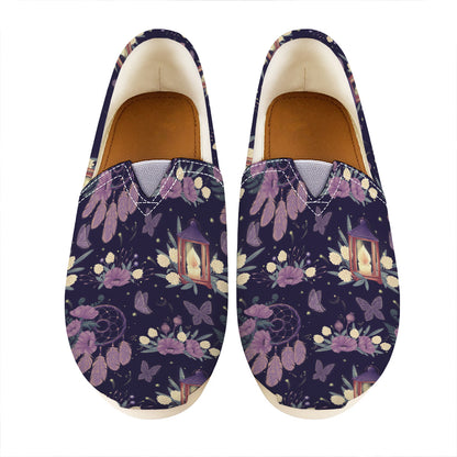 Purple Indian Dream Catcher Print Casual Shoes
