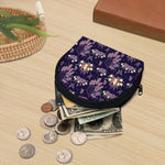 Purple Indian Dream Catcher Print Coin Purse