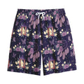 Purple Indian Dream Catcher Print Cotton Shorts
