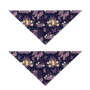 Purple Indian Dream Catcher Print Dog Bandana