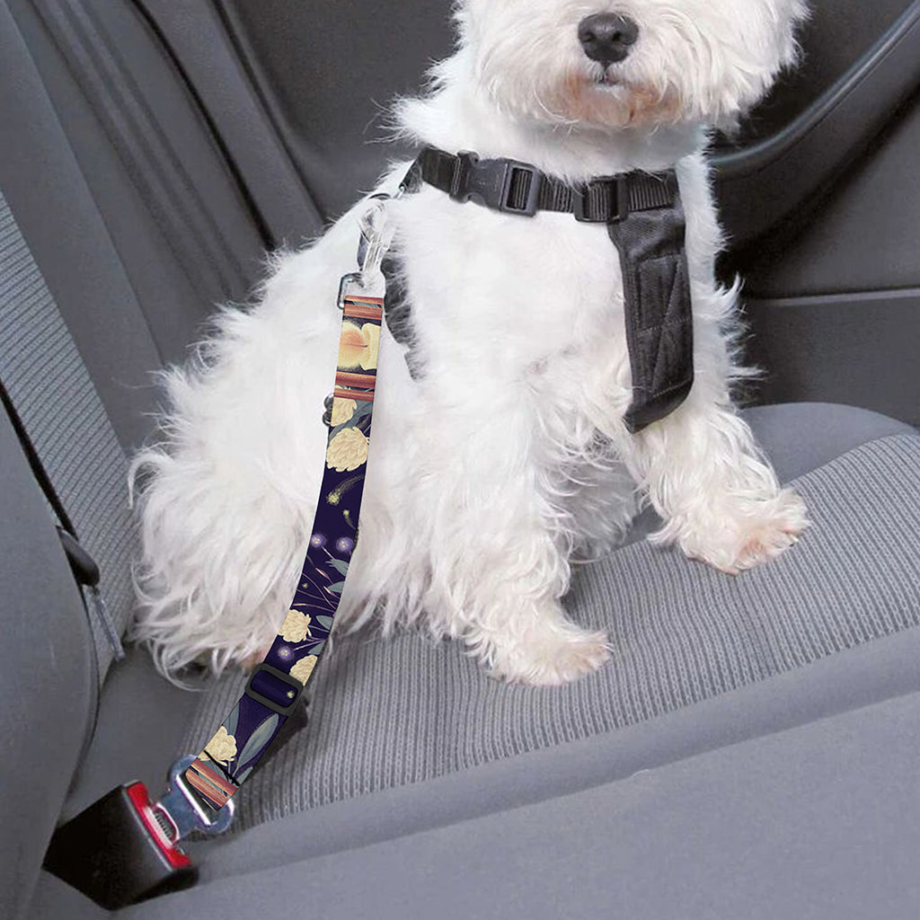 Purple Indian Dream Catcher Print Dog Seat Belt