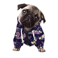 Purple Indian Dream Catcher Print Dog Zip Up Hoodie