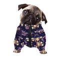 Purple Indian Dream Catcher Print Dog Zip Up Jacket