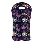 Purple Indian Dream Catcher Print Double Neoprene Wine Tote