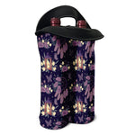Purple Indian Dream Catcher Print Double Neoprene Wine Tote