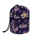 Purple Indian Dream Catcher Print Drawstring Makeup Bag