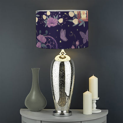 Purple Indian Dream Catcher Print Drum Lamp Shade