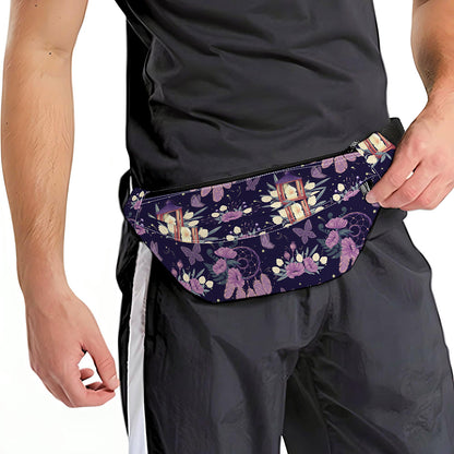 Purple Indian Dream Catcher Print Fanny Pack