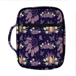 Purple Indian Dream Catcher Print Front Pocket Bible Bag