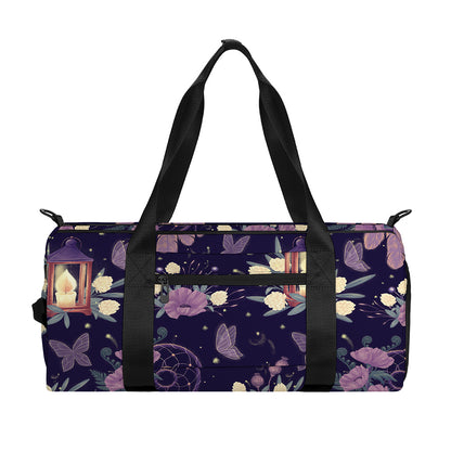 Purple Indian Dream Catcher Print Gym Bag