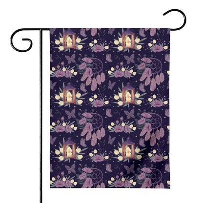 Purple Indian Dream Catcher Print House Flag