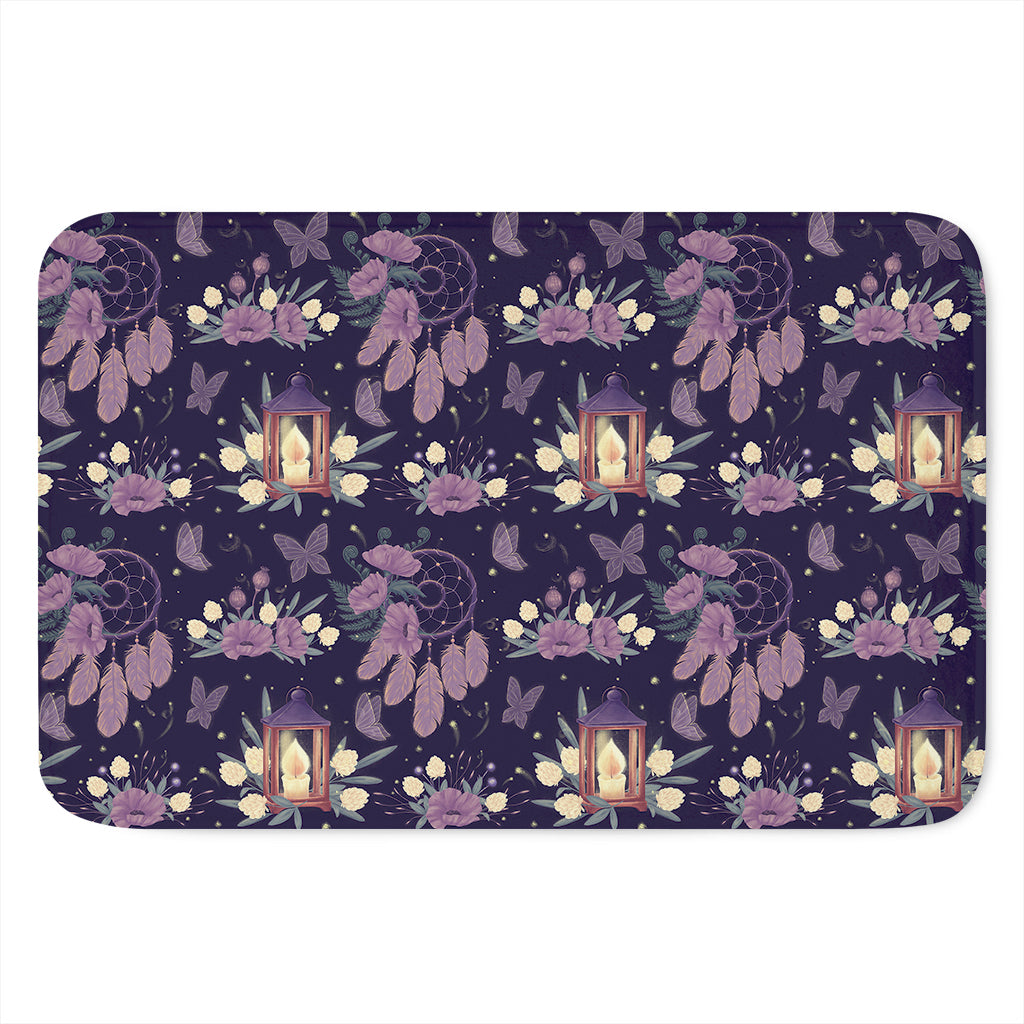 Purple Indian Dream Catcher Print Indoor Door Mat