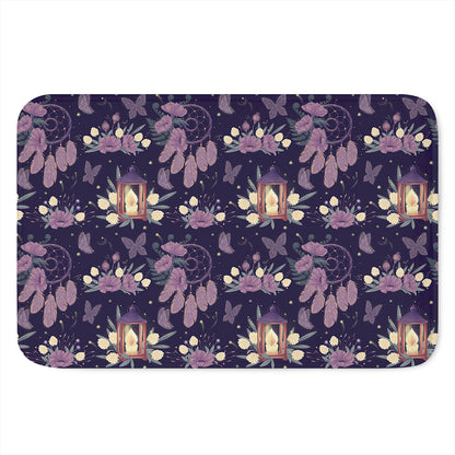 Purple Indian Dream Catcher Print Indoor Door Mat