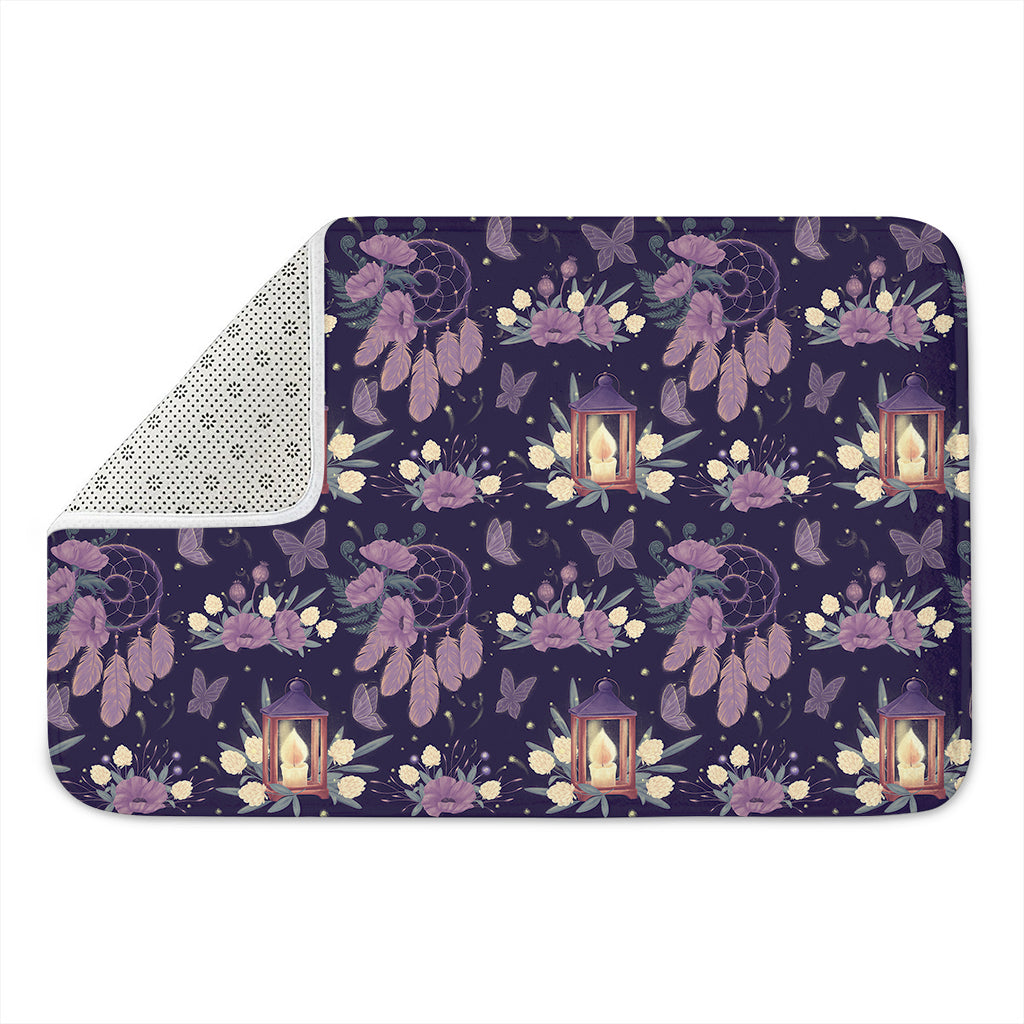 Purple Indian Dream Catcher Print Indoor Door Mat