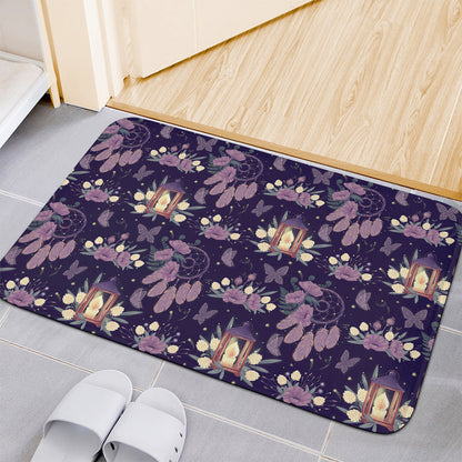 Purple Indian Dream Catcher Print Indoor Door Mat