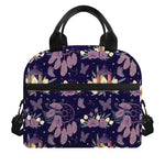Purple Indian Dream Catcher Print Insulated Lunch Bag