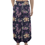 Purple Indian Dream Catcher Print Lantern Pants
