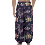Purple Indian Dream Catcher Print Lantern Pants