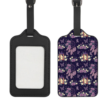 Purple Indian Dream Catcher Print Luggage Tag
