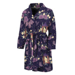 Purple Indian Dream Catcher Print Men's Bathrobe