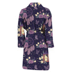 Purple Indian Dream Catcher Print Men's Bathrobe