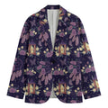 Purple Indian Dream Catcher Print Men's Cotton Blazer