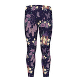 Purple Indian Dream Catcher Print Men's leggings