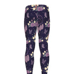 Purple Indian Dream Catcher Print Men's leggings
