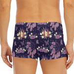 Purple Indian Dream Catcher Print Men's Short Boxer Briefs