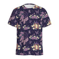 Purple Indian Dream Catcher Print Men's Athletic T-Shirt