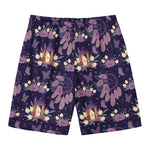 Purple Indian Dream Catcher Print Men's Swim Trunks