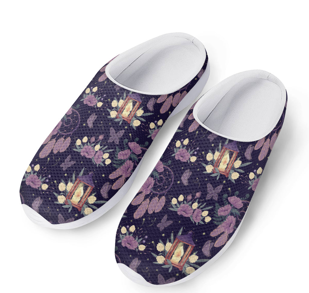 Purple Indian Dream Catcher Print Mesh Casual Shoes