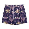 Purple Indian Dream Catcher Print Mesh Shorts