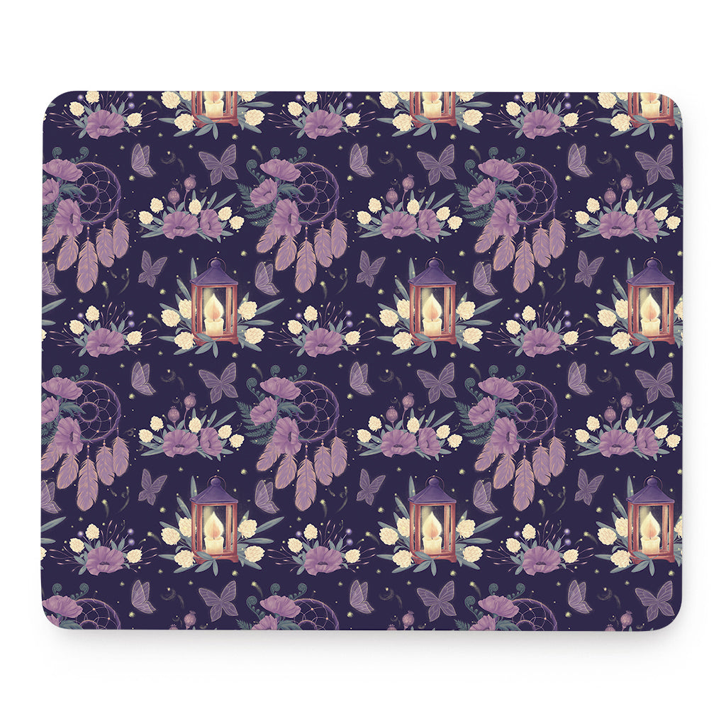 Purple Indian Dream Catcher Print Mouse Pad