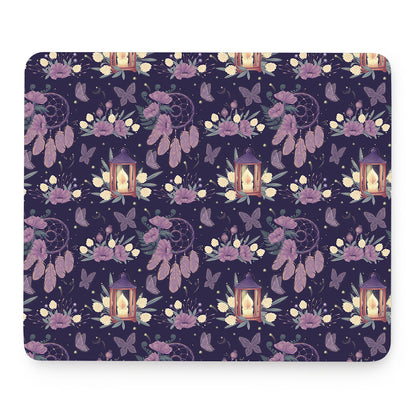 Purple Indian Dream Catcher Print Mouse Pad