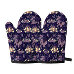 Purple Indian Dream Catcher Print Oven Mitts