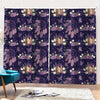 Purple Indian Dream Catcher Print Pencil Pleat Curtains