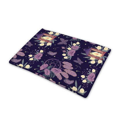 Purple Indian Dream Catcher Print Pet Cooling Mat Cover
